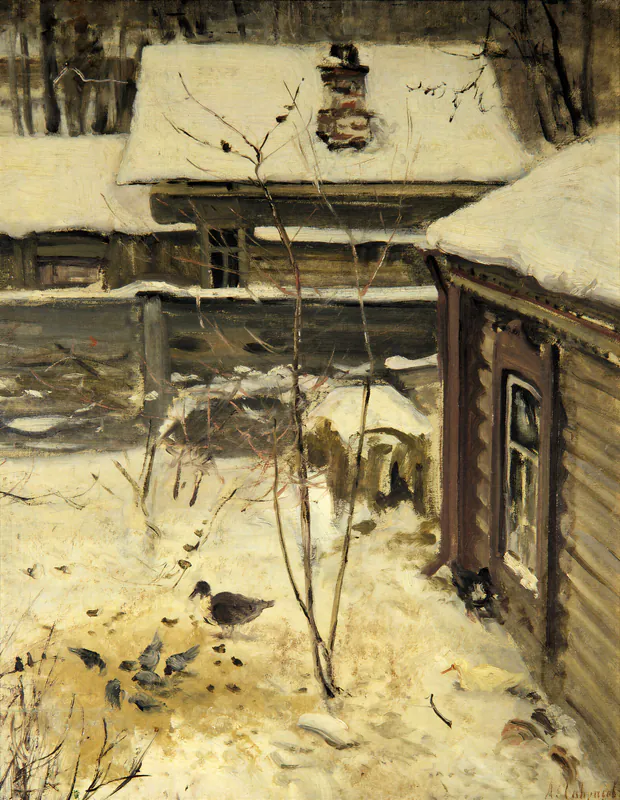 Дворик. Зима