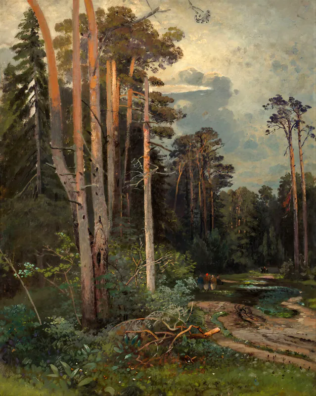 Лесная дорога в Сокольниках
