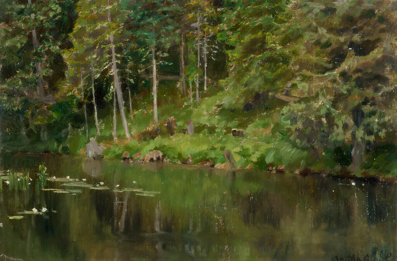 Абрамцево. Лесной берег