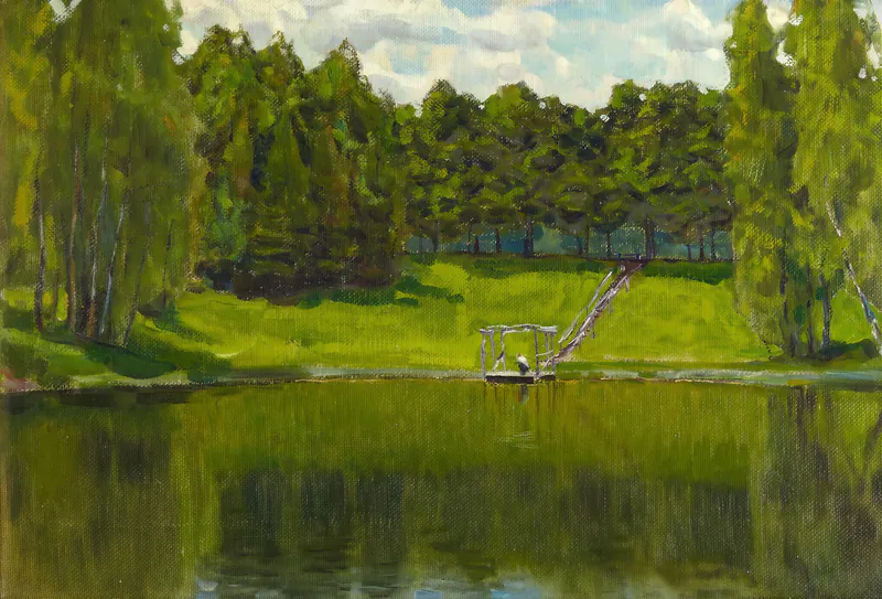 Пруд. Село Узкое