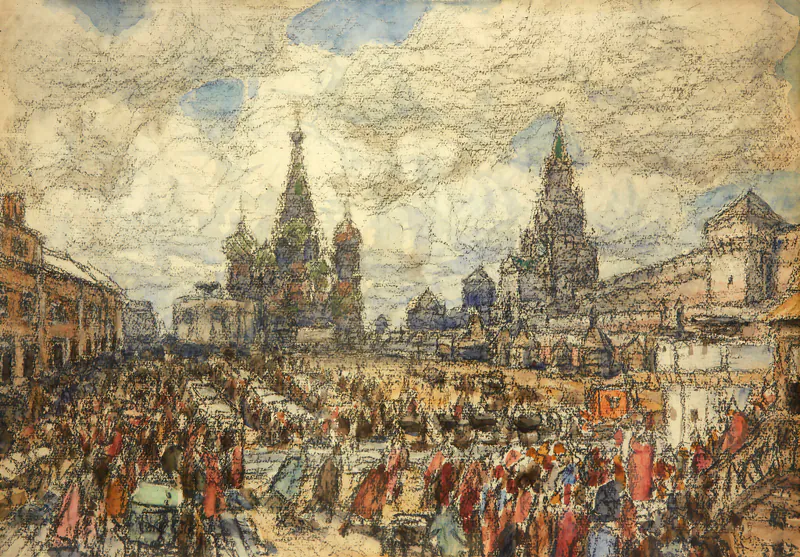 Красная площадь во второй половине XVII века