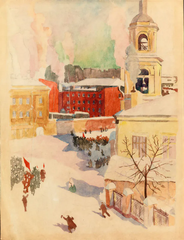 27 февраля 1917 года. Эскиз к одноименной картине