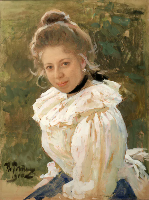 Голова девушки. Портрет С.В. Сазоновой