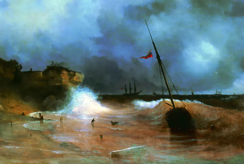 Конец бури на море (Шторм закончился)