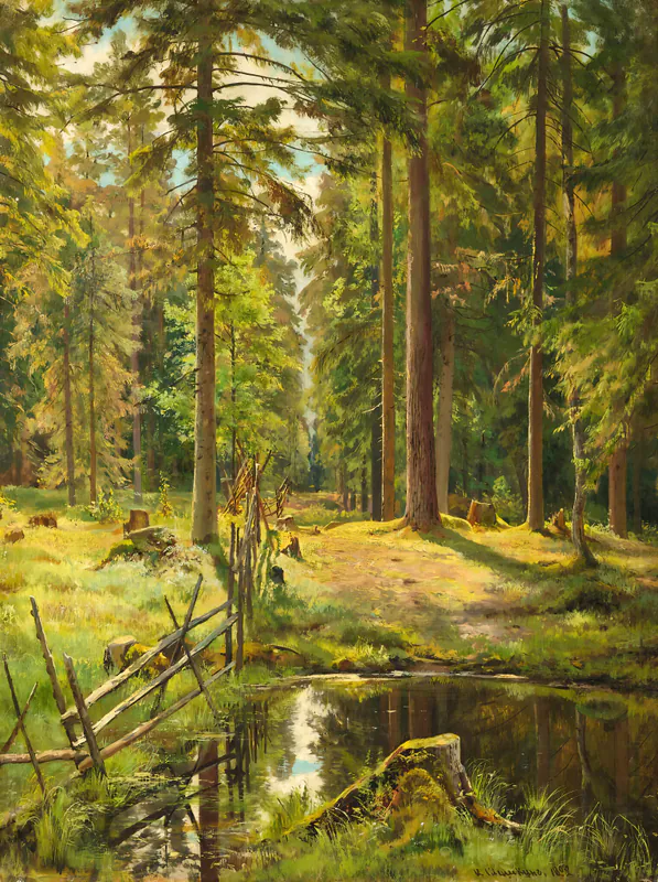 Еловый лес