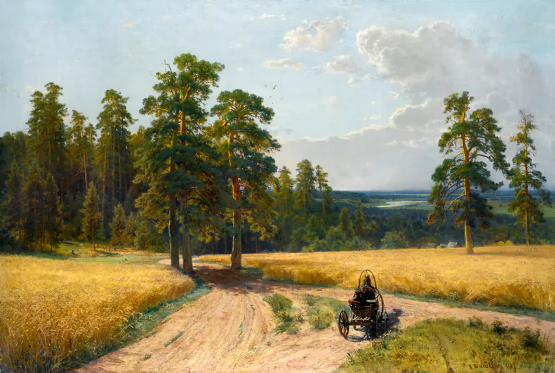 На краю соснового леса