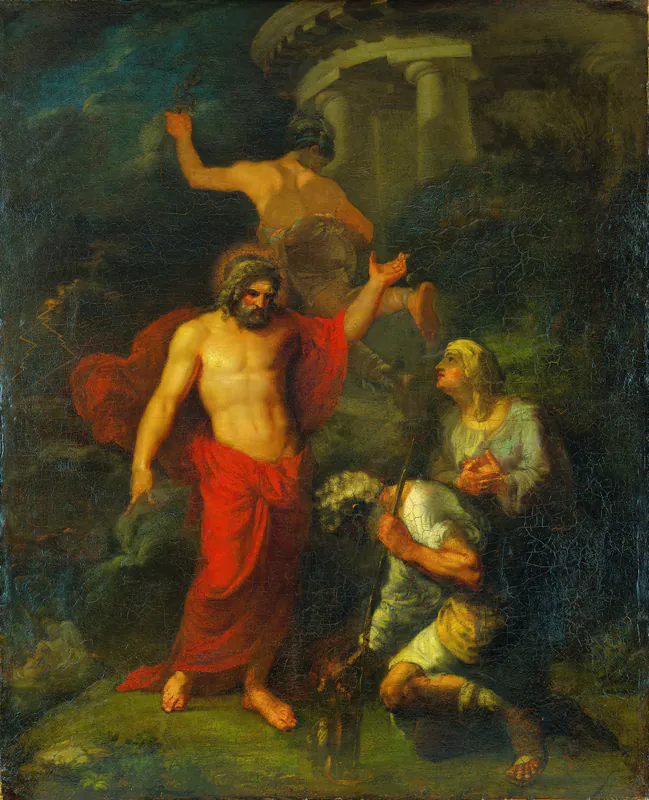 Юпитер и Меркурий, посещающие в виде странников Филимона и Бавкиду