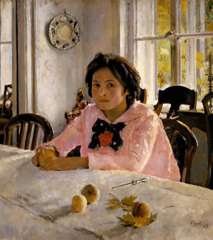 Девочка с персиками (Портрет В. С. Мамонтовой)