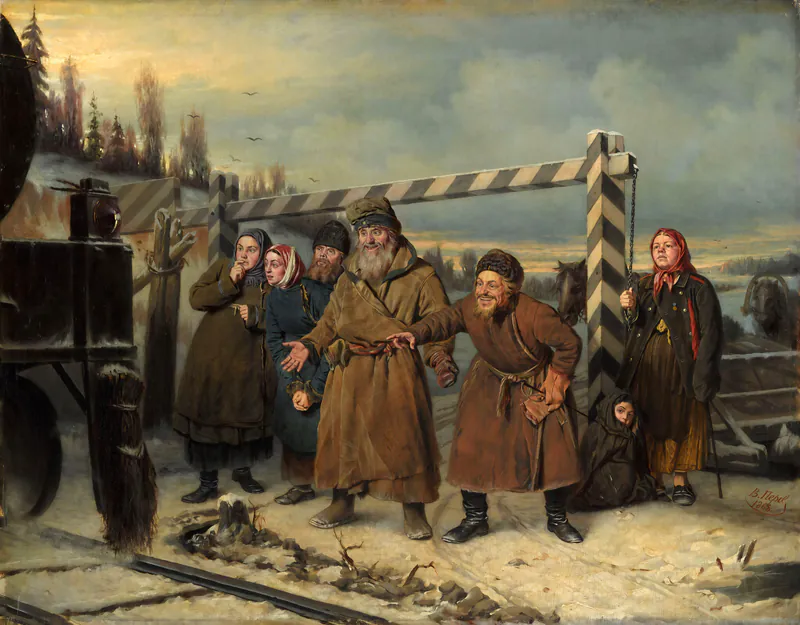 Сцена у железной дороги