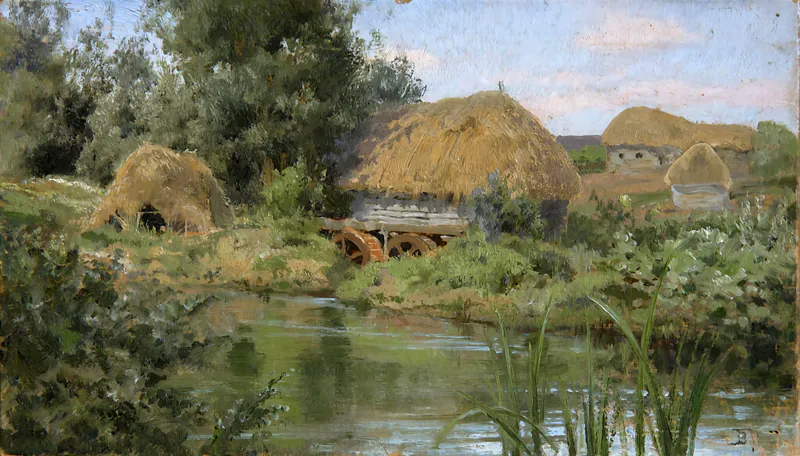 Солнечный день. Мельница. Ольшанка
