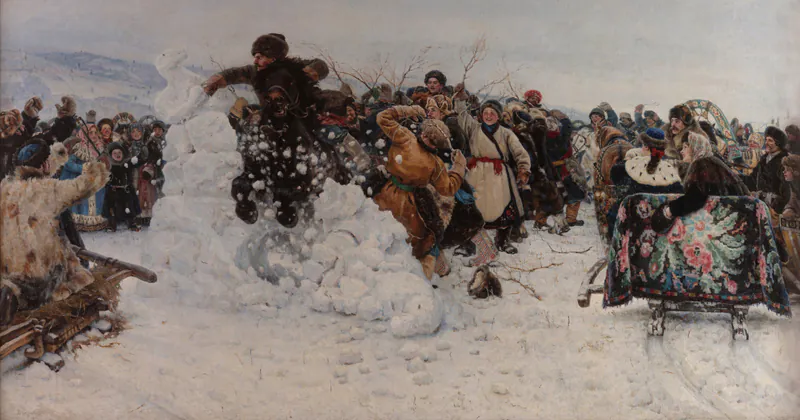 Взятие снежного городка
