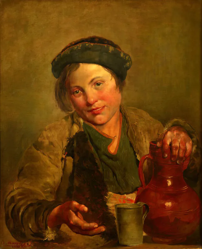 Мальчик, продающий квас